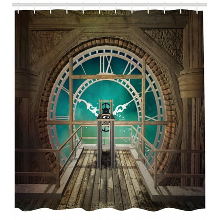 Steampunk Shower Curtain Fantasy Background Print Of Inside View
