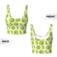 thumbnail image 5 of Picia Various Lemons Sports Bra for Women,Padded Strappy Sports Bras Medium Support Yoga Bra with Removable Cups,Running Yoga Bra-, 5 of 9