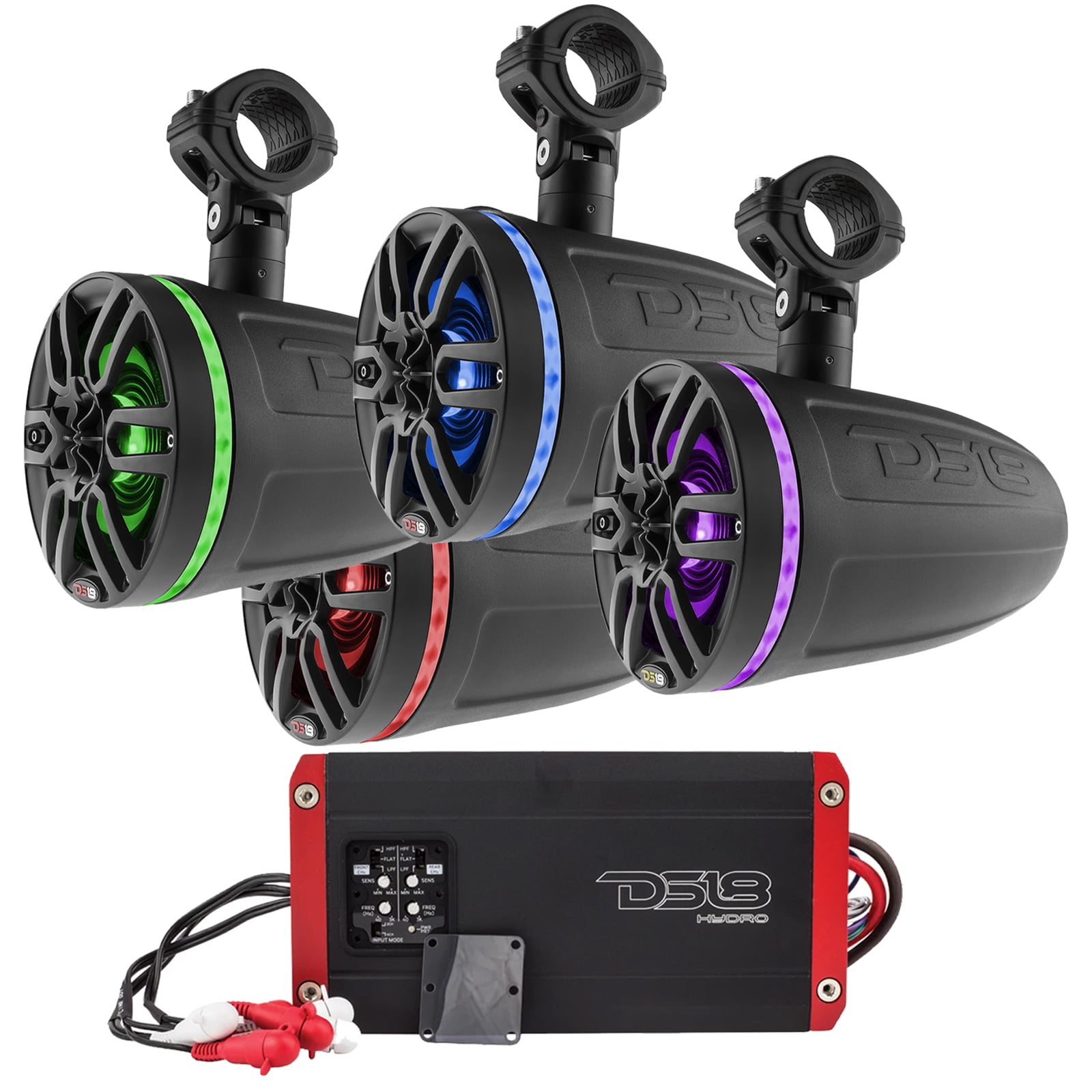 wakeboard tower speakers with led lights
