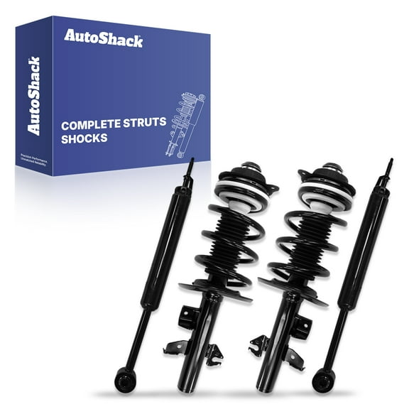 AutoShack Front Complete Strut & Coil Spring   Shock Absorber Replacement for 2019-2023 Jeep Cherokee 4-PC Kit