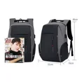 thumbnail image 4 of Mochila urbana Genérica QIQI-FXW001 YPM1109 color negro diseño lisa 25L, 4 of 8