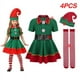 thumbnail image 3 of Conjunto de vestido rojo de Navidad para niños, traje de Papá Noel, ropa de fiesta, Año Nuevo, 3 of 5