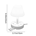 thumbnail image 2 of WIZUTIZ Extension Cord Equipped Multi Socket LED Desk Lamp Three Color Dimmable Reading Light Bedside Household Office Counter Study Work Lighting, 2 of 7