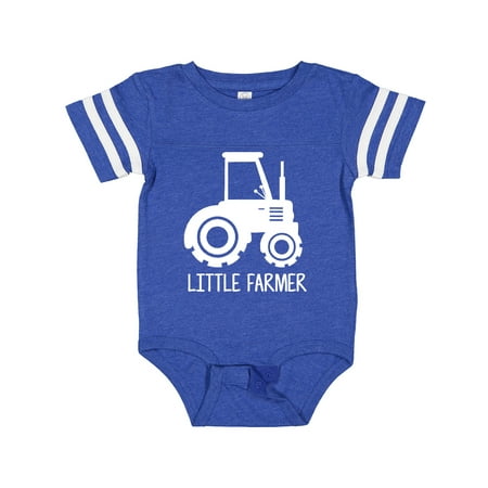 

Inktastic Little Farmer with Tractor Boys or Girls Baby Bodysuit