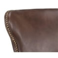 thumbnail image 6 of Home Square Ariana 26.25" Faux Leather Swivel Counter Stool in Brown - Set of 3, 6 of 8