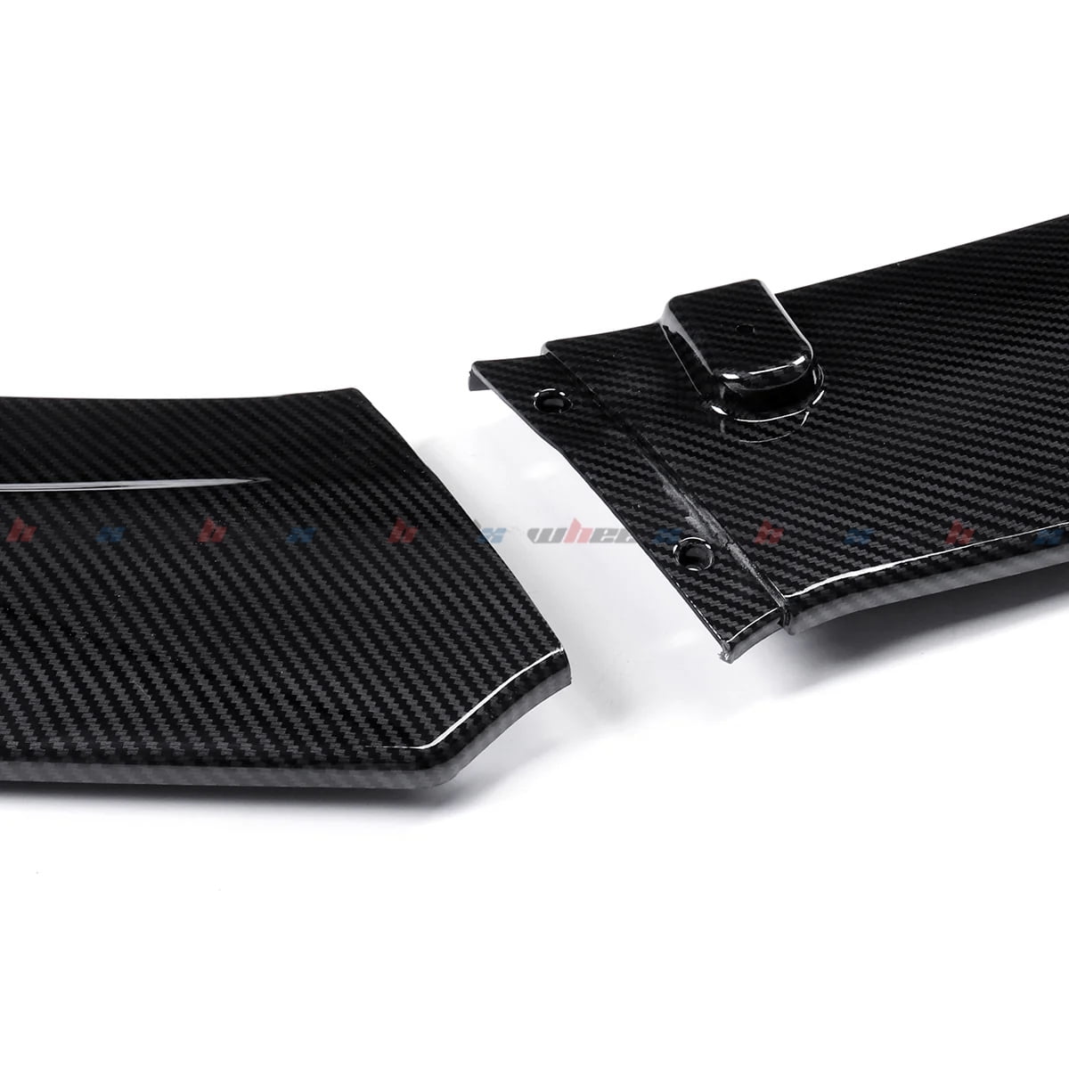 3Pcs Front Bumper Lip Compatible with 2016-2020 Honda Civic, JDM Air Dam Lower Chin Splitter 4 Door Sedan Hatchback Protection Body Kit 2016 2017 2018 2019 2020 (Carbon Fiber Pattern)