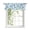 Blue, variant on Creamy Beige Leaf Tie Up Valances Curtain, Modern Creamy Beige Palm Leaf Monstera Adjustable Rod Pocket Short Window Treatment Tie Up Curtains Valances for Kitchen Living Room Bathroom 42x12 Inches