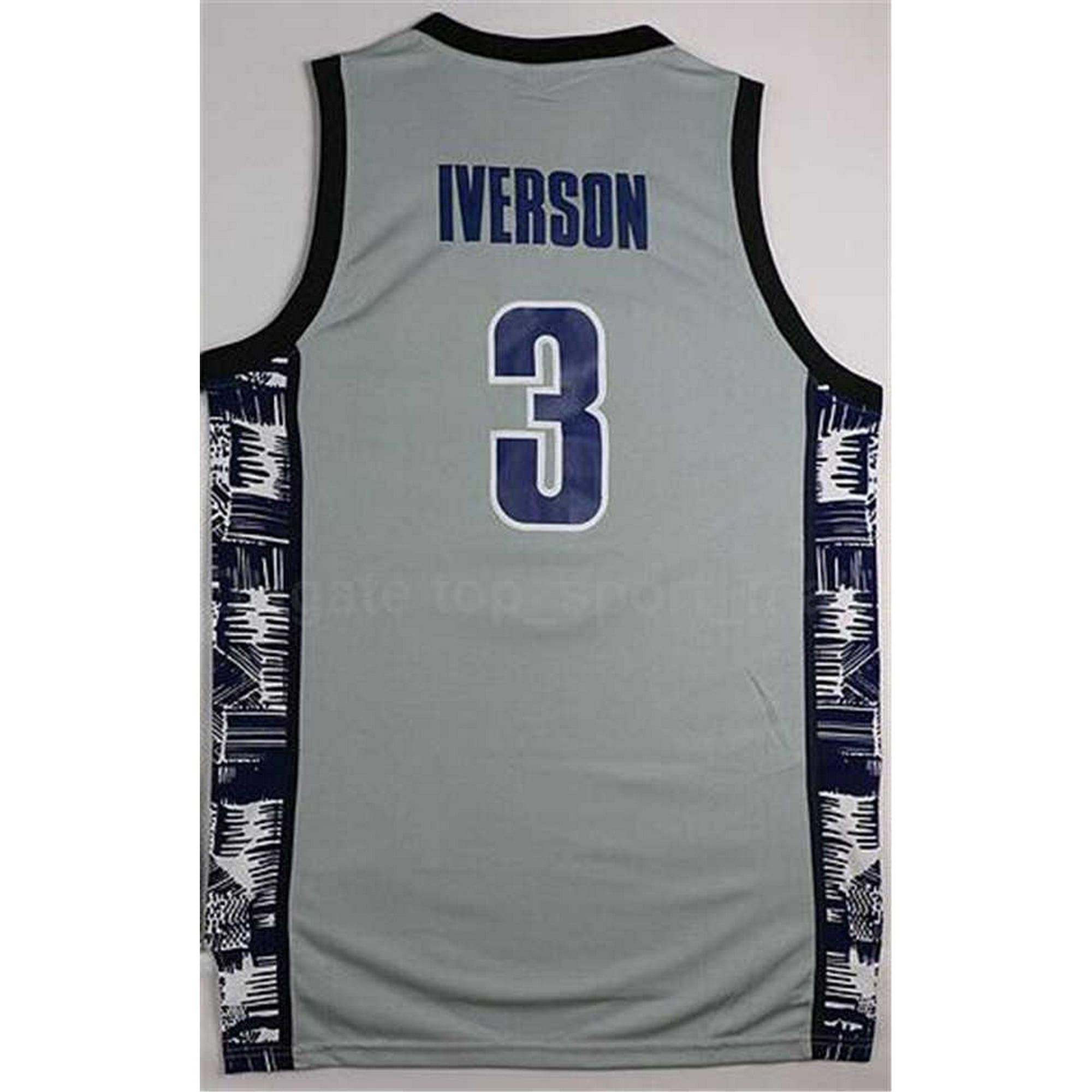 NBA_ jersey Men Basketball Allen Iverson Jerseys 3 High School
