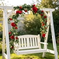 thumbnail image 1 of Guirnalda de Enredaderas de Rosas Artificiales de 180 cm, Decoración Colgante de Flores Falsas con Hojas Verdes para Bodas, Jardines, Uso en Interiores y Exteriores, 1 of 6