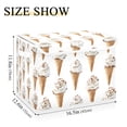 thumbnail image 5 of Yayeee Collapsible Cube Storage Bin with Lid Fabric Closet Decorative Basket with Handles, Cartoon Ice Cream Pattern, 5 of 7