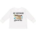 thumbnail image 3 of Inktastic My Meemaw Loves Me with Sloth and Hearts Boys or Girls Long Sleeve Toddler T-Shirt, 3 of 5