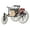 Black, variant on Rupoun 1:12 Scale Classic Tricycle Model Ornaments High Simulation Retro Alloy Car Model Decoration for Home Display, 8.27 inches / 21 cm (Black Variant)