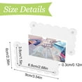 thumbnail image 2 of 6Pcs Transparent Acrylic Fridge Magnetic Picture Frame Scalloped Magnetic Photo Holders for Refrigerator, Locker, Photo Board, Art Display, Sign Holder (2.36 x 3.54in), 2 of 7