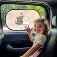 thumbnail image 3 of Yuyamidu Cute Cat Car Sun Shade Red Heart Side Window Baby Sun Protection Window Shades for Car SUV Sedan 2 Pack Pink Sun Visor Foldable Sunshade for Car Back Window, 3 of 7