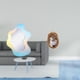 thumbnail image 2 of Espejo acrílico ondulado de resina reflectante y marco de fotos decorativo ornamentado para pared de baño moderno y soporte de mesa para decoración de, 2 of 8