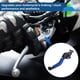 thumbnail image 3 of Palancas de freno y embrague cortas y largas para Yamaha TMAX560 2019-2020, palanca de freno ajustable de motocicleta, aleación de aluminio, cabeza negra, mango azul, 3 of 6