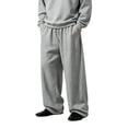 thumbnail image 3 of Vetsdori Mens Drawstring Pants Athletic Sport Pockets Pantalones Wide Leg Elastic Waist Open Bottom Breathable Casual Sports Pants for Men, 3 of 6