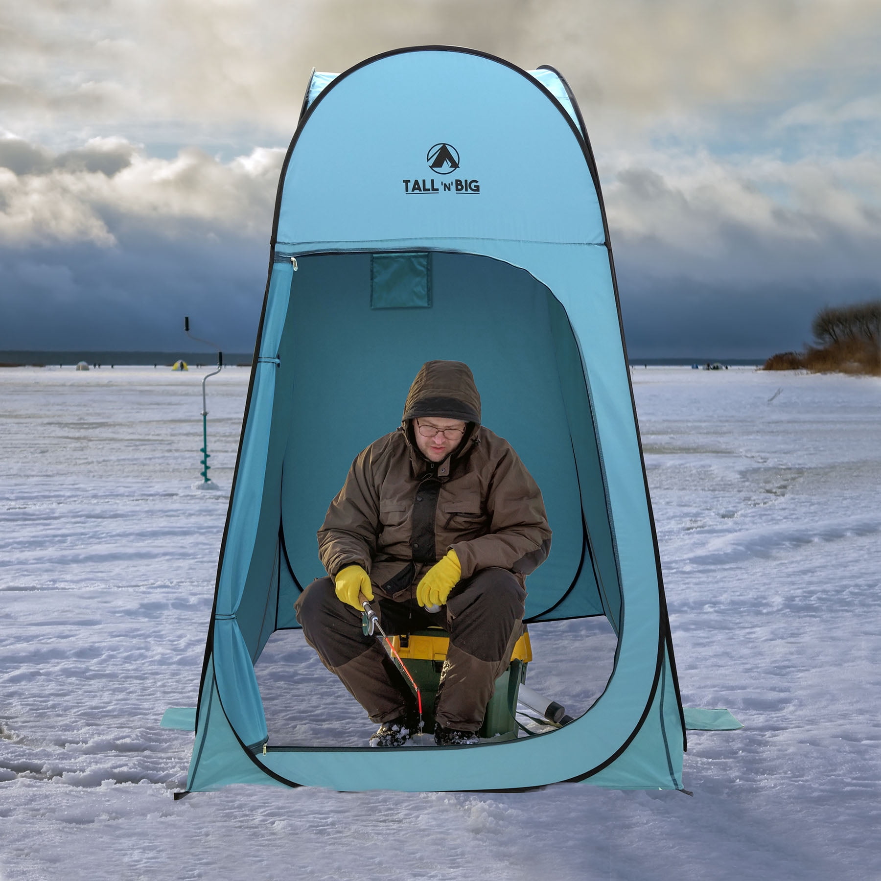 GigaTent Tall ‘N’ Big Pop Up Pod Changing Room Privacy Tent – Instant Portable Outdoor Shower Tent, Camp Toilet, Rain Shelter for Camping & Beach – Lightweight & Sturdy, Easy Set Up, Foldable
