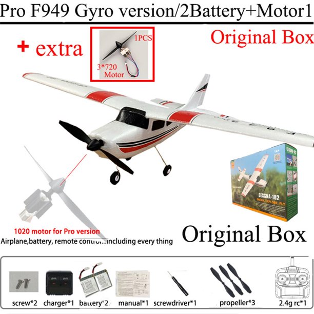 Avión teledirigido de ala fija para niños y adultos, juguete de 2,4G, 3D6G, 3Ch, RTF, Servo Digital F949S con giroscopio