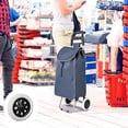 thumbnail image 2 of Ruedas de repuesto para carrito de compras, ruedas duraderas multiusos para equipaje de viaje y más, 2 piezas de ruedas de goma EVA negras para carrito, servicio de alta calidad garantizado, 2 of 5