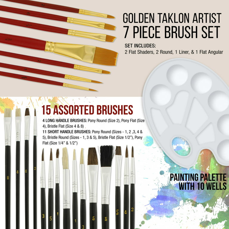 Aon-Art 24 Colours Acrylic Paint Set with Brushes and Canvas, Shop Today.  Get it Tomorrow!