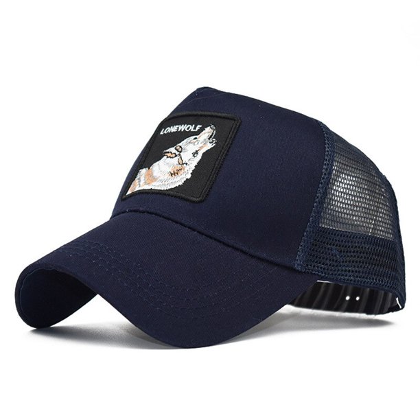 Sombreros de béisbol con animales bordados para hombre y mujer, gorras de béisbol estilo Snapback Hip Hop con bordado tipo animal en malla transpirable, unisex qym unisex