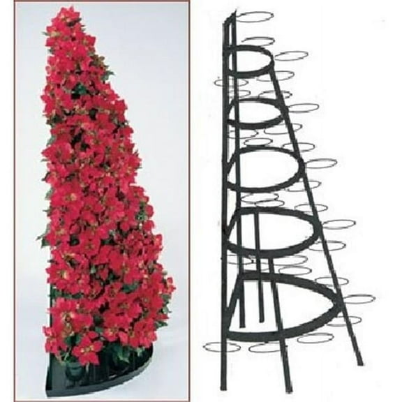 Creative Displays 104 - 5 Foot Half Round Tree Rack - includes 25 6in. rings