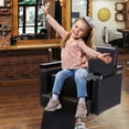 thumbnail image 2 of Salon Booster Seat PENNYNANA - Cojín de piel para niños, color negro, 2 of 7