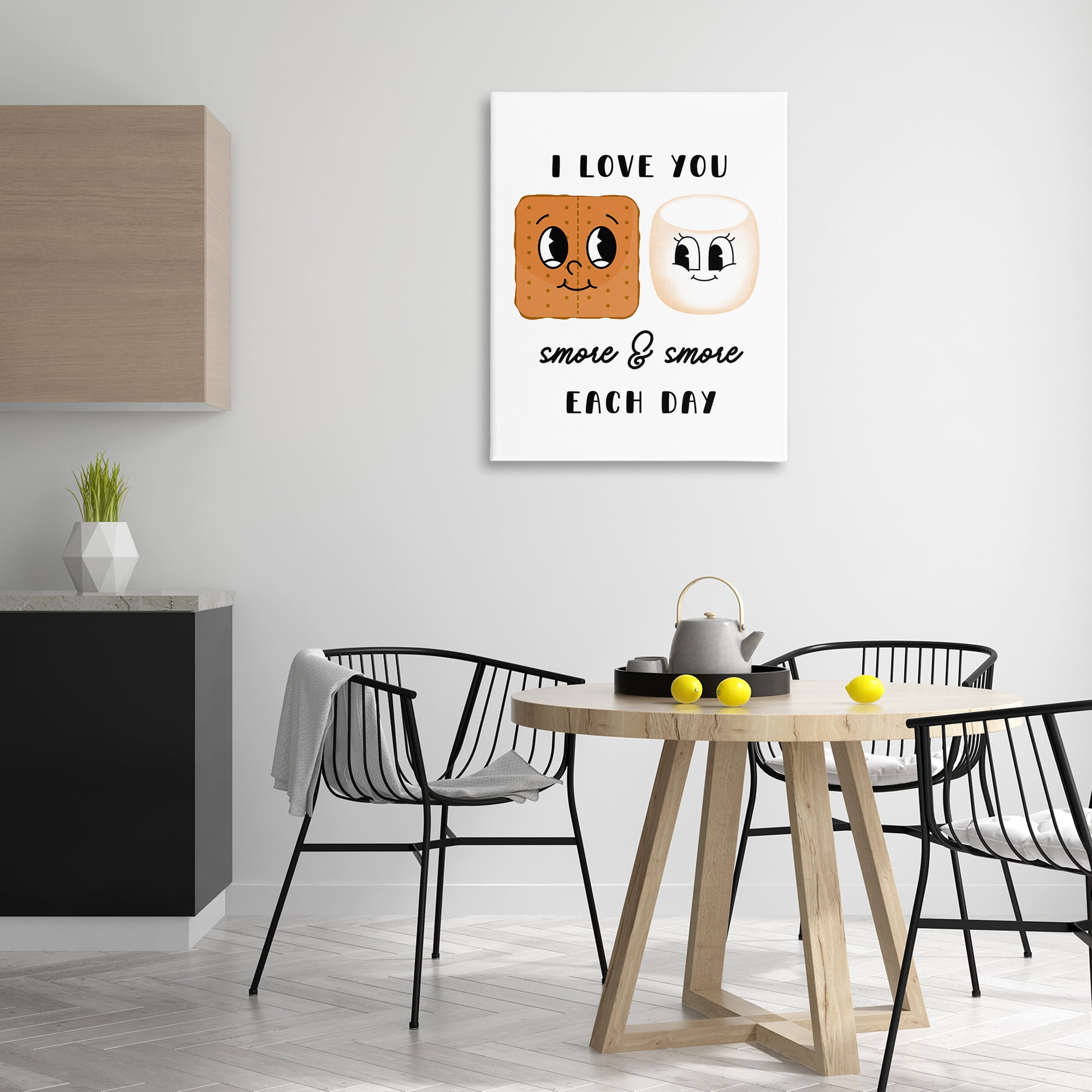 Stupell Industries Love You Smore Each Day Food & Beverage Painting Gallery Wrapped Canvas Art Print Wall Art, 30 x 40