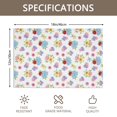 thumbnail image 3 of Placemat, Pioneer Flower Floral Print Pattern Place Mats Table Mat Set Of 2, PVC Washable Placemats for Party Kitchen Dining Decoration, 18x12 Inch, Fade Resistant, 3 of 6