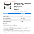 thumbnail image 2 of Rear Sway Bar Link Kit - Compatible with 2014 - 2019 Acura MDX 2015 2016 2017 2018, 2 of 2