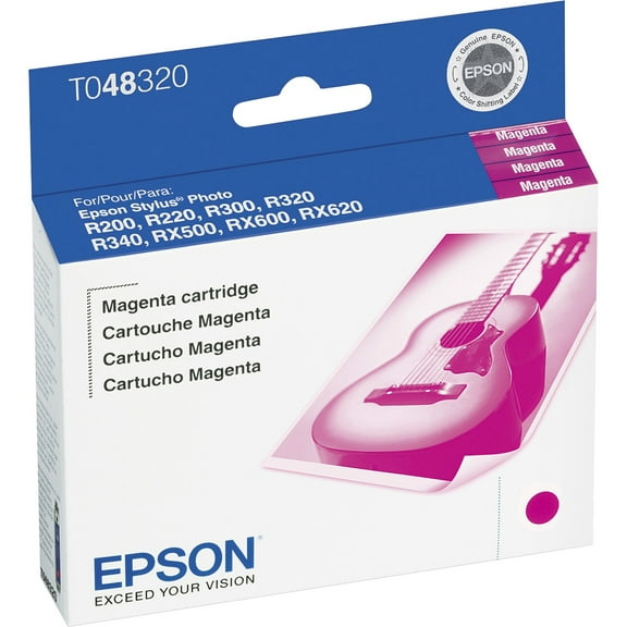 Genuine Epson T0483 Original Magenta Inkjet Cartridge, with Free Delivery in the USA