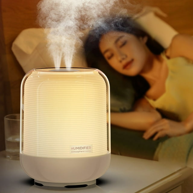 Chmadoxn Home Appliances Humidifiers For Bedroom 3L Water Tank Large Room Home Warm For Mist Top Desk Humidifiers Oil Diffuser Quiet Auto Shut Off Humidifiers Home humidifier