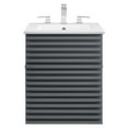 thumbnail image 4 of Modway Render 18" Wall-Mount Bathroom Vanity in Gray White, 4 of 9