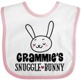 thumbnail image 3 of Inktastic Grammie Snuggle Bunny Easter Boys or Girls Baby Bib, 3 of 4