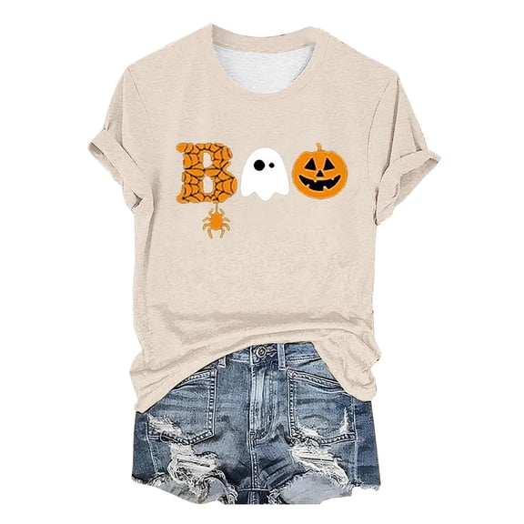 Halloween Women Sweatshirt Office Ready Long Sleeve Sweatshirt Pullover for Lounging at Home And Stepping out Womens Shirts