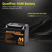MB7CA Motobatt 12V AGM Battery 135 CCA 9.5AH