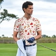 thumbnail image 3 of Fotbe Gingerbread Holiday Sweets Camiseta Polo de Golf para Hombre con Estampado – Camisa Deportiva Transpirable con Cuello Abotonado-4X-Large, 3 of 6