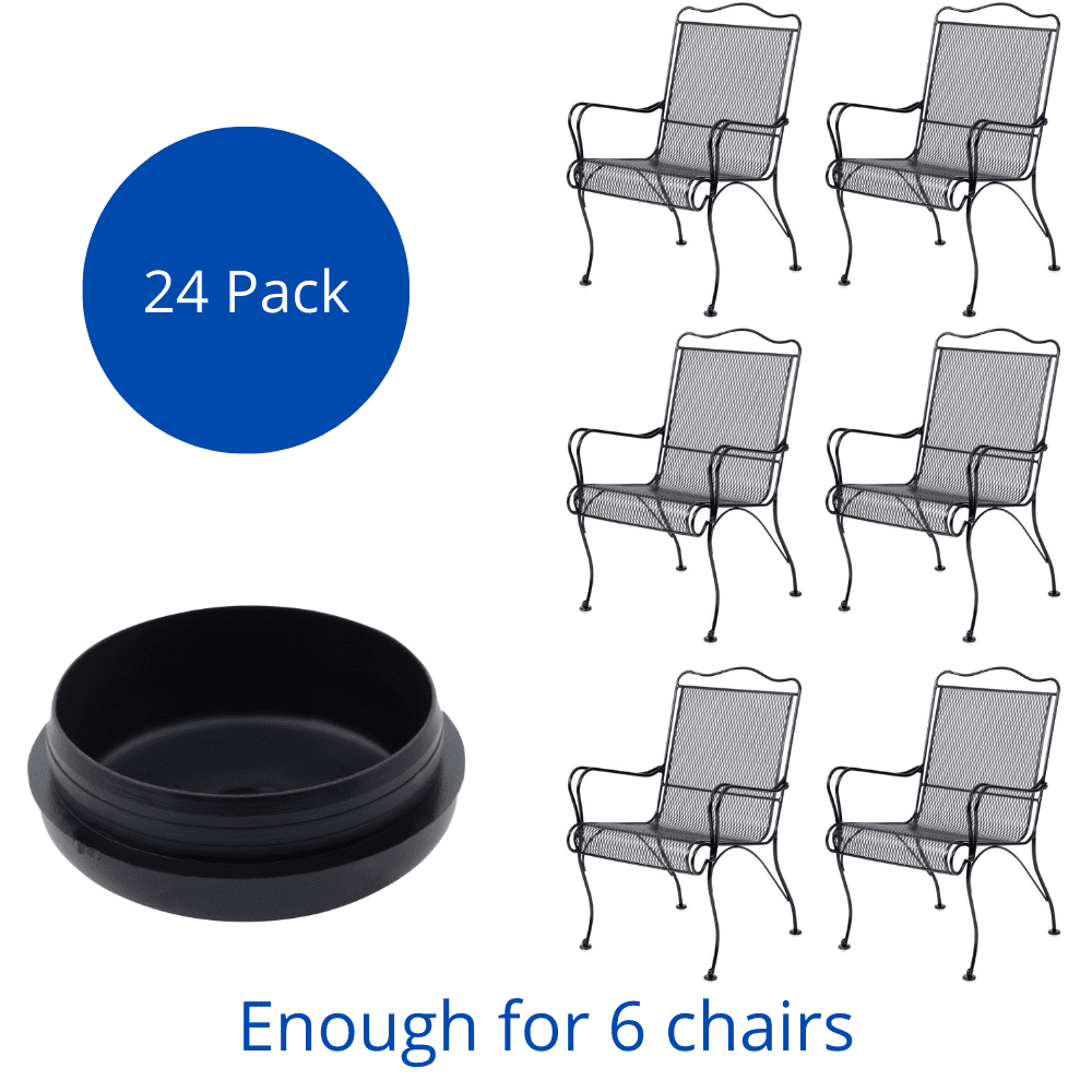 24 Nylon Chair Desk Table Patio Furniture Glides Caps 
