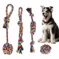 thumbnail image 3 of 4PCS Dog Rope Toy Creative Cotton Pet Rope Toy Pet Bite Rope Pet Teething Toy, 3 of 10