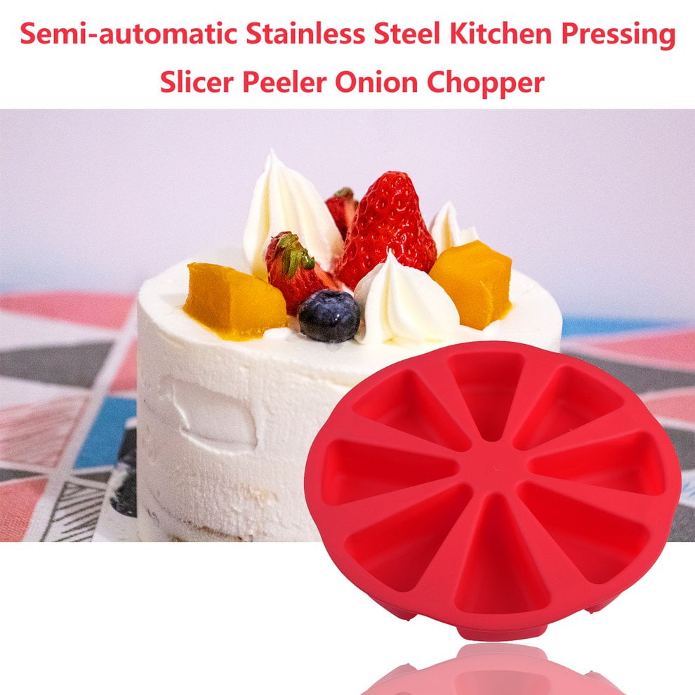 Crethink 8 Cavity Cake Pans 3D Silicone Cake Mold DIY Baking Pastry Tools Cake Mould Oven Bread Pizza Bakeware Cupcake Baking Mold 