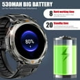 thumbnail image 5 of XAXRE KE3Pro GPS Smart Watch for Men with, 3ATM Waterproof Watch 530mAh Smartwatch with Flashlight Compatible with Android iOS, 1pc, 5 of 6