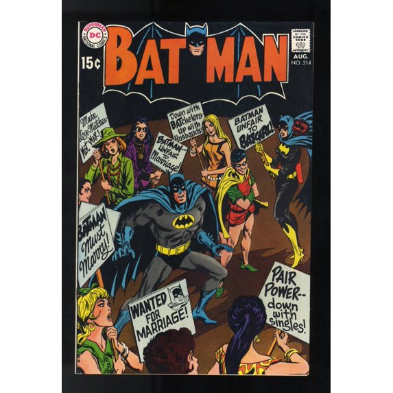 Batman #214 VF/NM 9.0 1st 15c cover! Comic Book