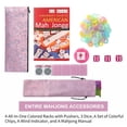 thumbnail image 2 of Juego de mahjong americano TIASUSAN 166 fichas rosas con bolsa, 2 of 8