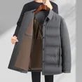 thumbnail image 4 of Chaqueta de plumón para hombre 90 plumón de pato blanco solapa abrigo negro negocios ligero 2024 invierno ropa superior Jack, 4 of 5