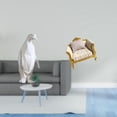 thumbnail image 2 of Escultura de pingüino,Escultura de pingüino para decoración nórdica del hogar,sofá de casa de muñecas,Muebles de casa de muñecas,modelo de sofá de casa de, 2 of 8