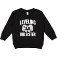 thumbnail image 2 of Inktastic Leveling Up to Big Sister Toddler Sweatshirt, 2 of 4