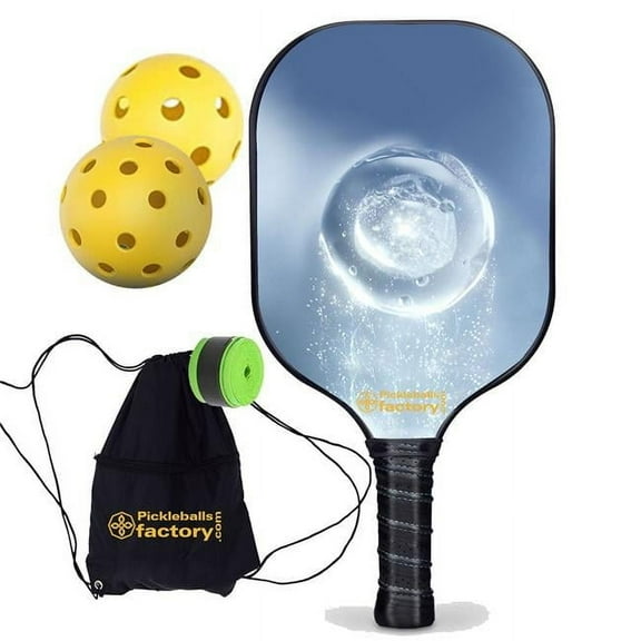 Pickleball Factory PB00012-12-G Pickleball Paddles - Crystal Clear Tennis & Pickleball, Best Pickleball Paddles for Advanced Players, Glassfiber Graphite