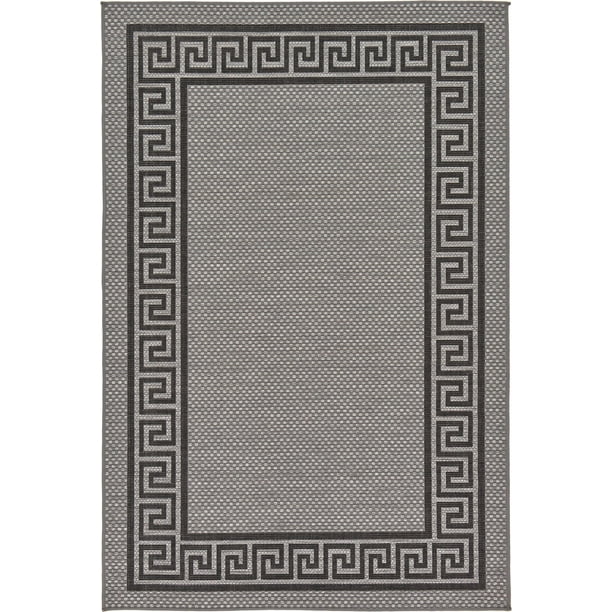 Unique Loom Greek Key Outdoor Contemporary Geometric Area Rug or Runner - Walmart.com - Walmart.com