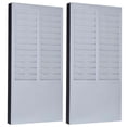 thumbnail image 2 of Tarjetero para Organizar OrgaCard 2Pzas 21x41.5x3.2cm 24 Bolsillos Media Carta Pared PVC Gris., 2 of 2